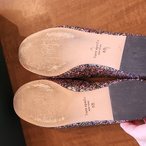 Kate Spade Honey glitter ballet flats rainbow - Picture 10 of 12